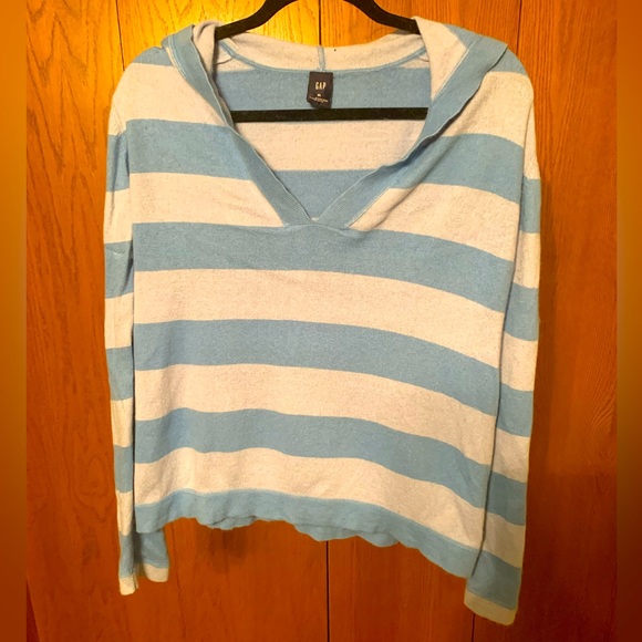 GAP Tops - Gap XL Cotton/Angora Hooded Sweater